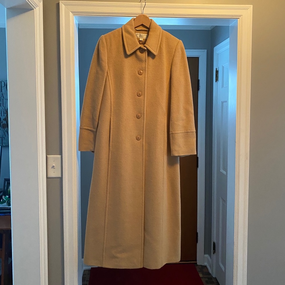 Nordstrom long wool camel coat